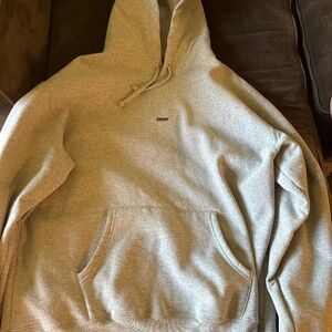 Men supreme hoodie gray